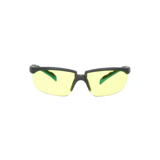 3M™ Solus™ Series 2000, S2003SGAF-BGR, gray/blue-green frames, Scotchgard™ anti-fog coating, amber AC-AK lenses, 20/box