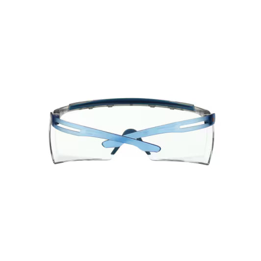 3M™ SecureFit™ 3700 Overzetbril, blauwe veren, wenkbrauwbescherming, Scotchgard™ anticondens (K&N), heldere lens, SF3701XSGAF-BLU-EU, 20/doos