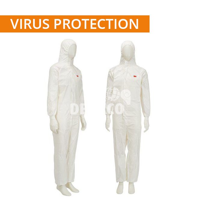 3M wegwerpoverall 4545 wit categorie 3 type 5/6 maat XL virus bescherming