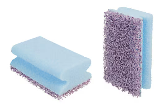 Scotch-Brite™ Low-Scuff Heavy Duty Hand Pad NS2020, Blue/Purple, 70 mm x 130 mm, 6/Pack