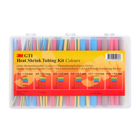 3M™ GTI Warmtekrimpkousbuis Assortmentdoos, 1.6 - 19 mm, 150 mm