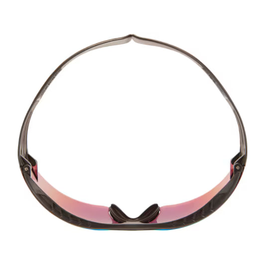 3M™ SecureFit™ 400X Veiligheidsbril, zwart/zwart montuur, krasbestendige, spiegelende oranje lenzen, SF416XAS-BLK-EU, 20/doos