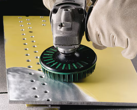 3M™ Scotch-Brite™ Bristle Schijf BD-ZB, groen, Ø 115 mm, P50, M14 , kleinverpakking, PN65184
