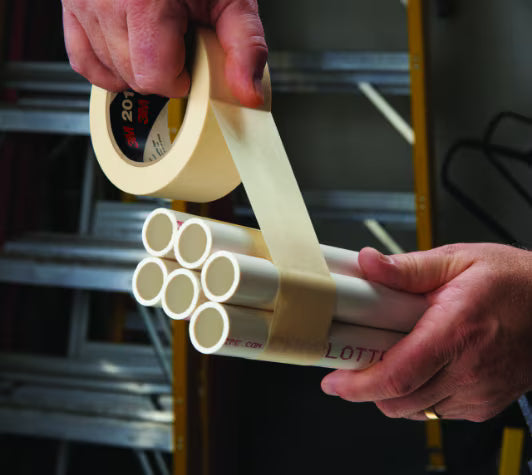 3M™ Afplaktape Algemeen Gebruik 201E, Beige, 1610 mm x 2000 m