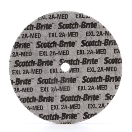 Scotch-Brite™ EXL Unitized Wheel XL-UW, 152 mm x 25.4 mm x 25.4 mm, 2A Med