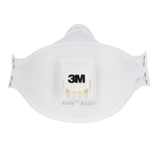 3M™ Aura™ Cool Flow™ Stofmasker met ventiel 9322+-serie