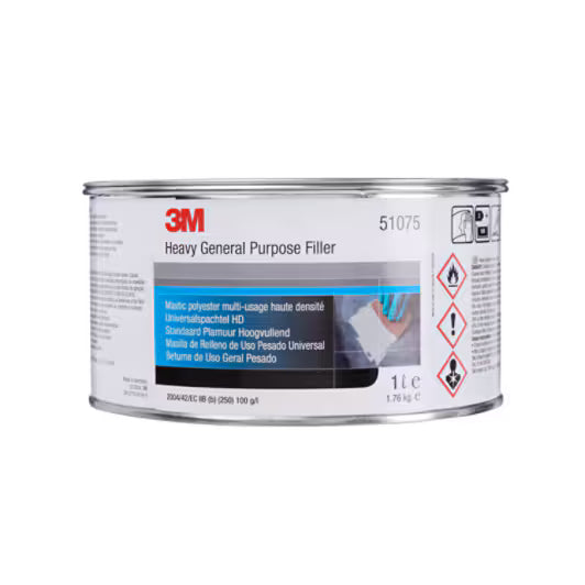 3M™ Plamuur voor zware toepassingen, 1 l, 51075