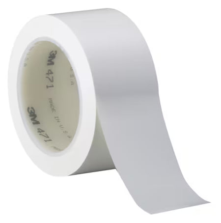3M™ Vinyl Tape 471, Wit, 50 mm x 33 m, 0.14 mm, Individueel verpakt
