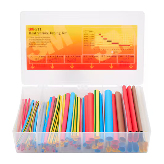 3M™ GTI Warmtekrimpkousbuis Assortmentdoos, 1.6 - 19 mm, 150 mm