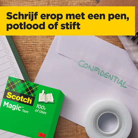Scotch® Magic™ Invisible Tape, 1 roll, 19 mm x 10 m