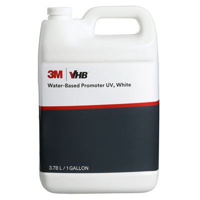 3M™ VHB™ Water-Based UV Adhesive Primer, White, 3.79 L