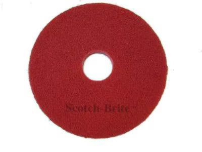 Scotch-Brite™ Vloerpads, Rood, 530 mm, 5/Doos
