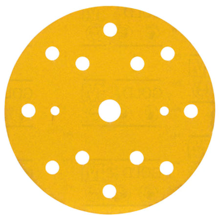 3M™ Hookit™ Gold Schuurschijf 288U, 150 mm, 15 gaten, 150, 51546