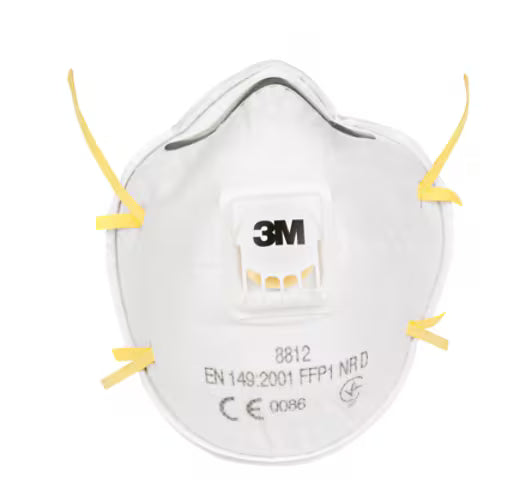 3M™ Fijnstofmasker in cupvorm, met uitademventiel, 10 stuks