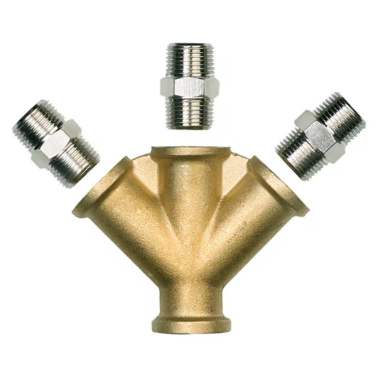 3M™ Koppeling 3 uitgangen 3/8"BSP vrouwelijk incl. mannelijke ad