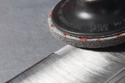 Scotch Brite™ Roloc™ Deburr and Finish PRO Unitized Wiel DP-UR, 50 mm x 6,35 mm, Zonder Gat, 6C MED+