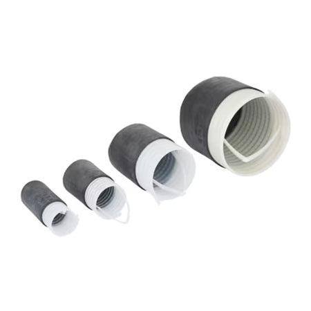 3M™ EC-2 Cold Shrink End Cap, EPDM, Black, Cable OD 15.9 - 30.1 mm