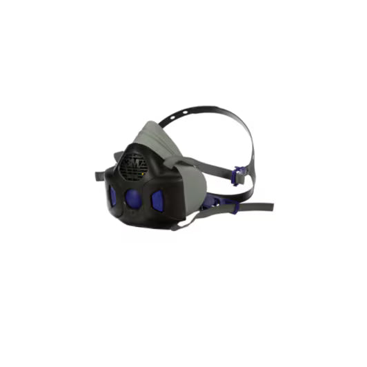 3M™ Secure Click™ Herbruikbaar halfgelaatsmasker met spraakmembraan, large, HF-803SD