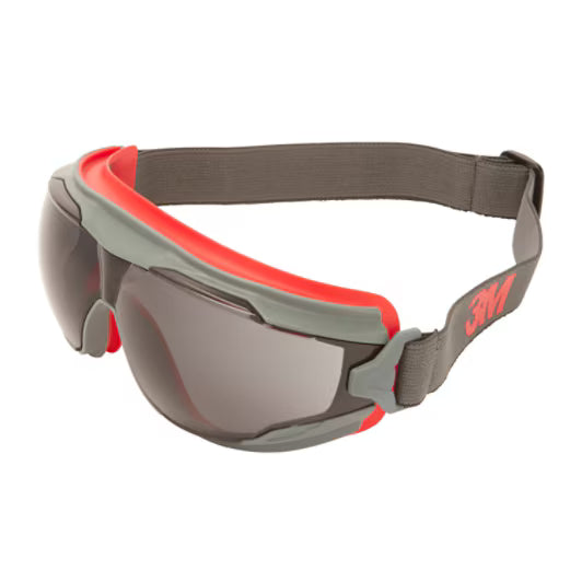 3M™ Goggle Gear™ 500 Wide-Vision Goggles, Scotchgard™ anti-fog and anti-scratch coating (K&amp;N), grey lens, GG502SGAF-EU, 10/box