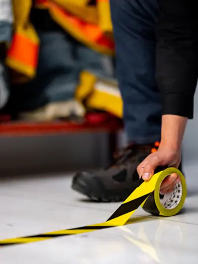 3M™ Waarschuwingsmarkeringtape 766i, Zwart/Geel, 50 mm x 33 m