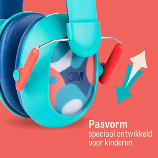 3M™ Gehoorbeschermende oorkappen voor kinderen Plus PKIDSP-TEAL-E, groenblauw (87-98 dB)