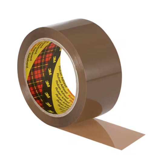 Scotch® Dozen Closure Tape 3739, Brown, 50 mm x 66 m, 0.056 mm