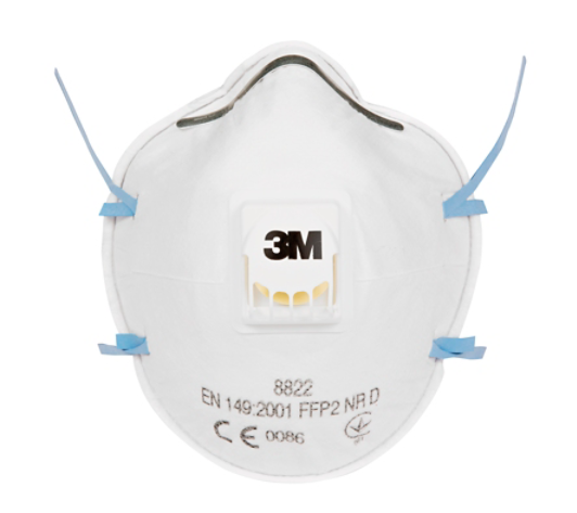 3M™ Stofmasker, FFP2, met ventiel, 8822