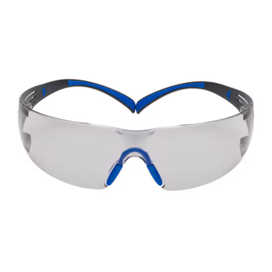 3M™ SecureFit™ 400 Veiligheidsbril, blauw/grijs montuur, Scotchgard™ condenswerende en krasbestendige coating (K&N), grijze lenzen voor binnen en buiten, SF407SGAF-BLU-EU