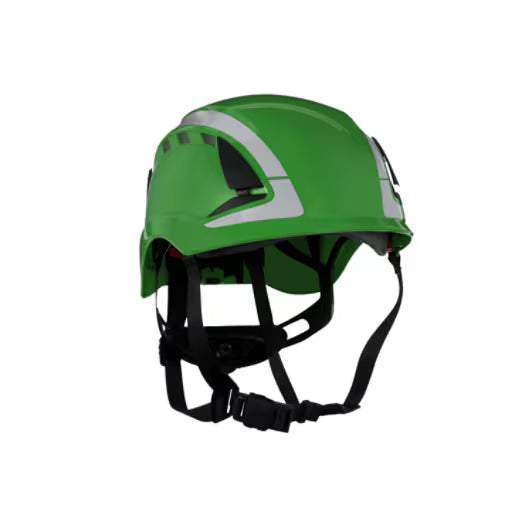 3M™ SecureFit™ X5000 Veiligheidshelm, geventileerd, reflecterend, CE, groen, X5004V-CE