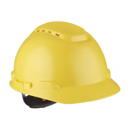 3M™ Veiligheidshelm, ratelverstelling, ventilatie, kunststof zweetband, geel, H700N-GU