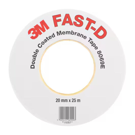3M™ Flexibele dubbelzijdige Afdichtingstape 8069E - FAST-D, Lichtbruin, 20 mm x 25 m, 0.47 mm
