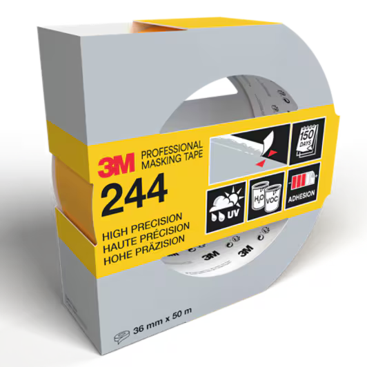 3M™ Professional Masking Tape, 24436SW, For Various Surfaces, 36 mm x 50 m, 1 roll/pack - 70% ...