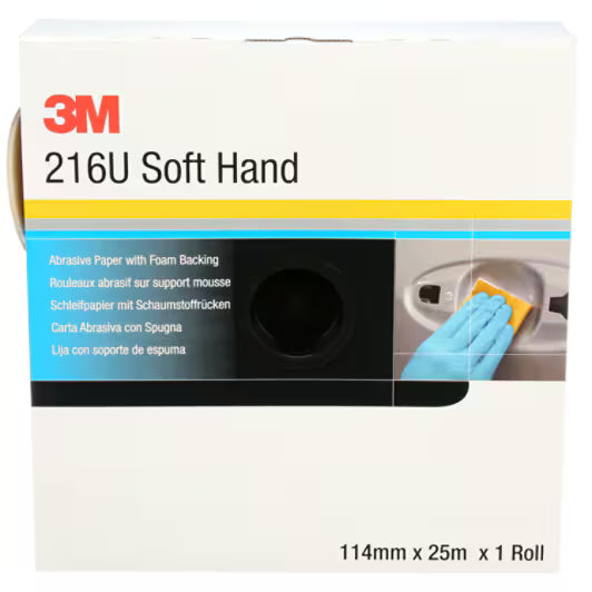 3M™ Soft Hand schuurrol 216U, 114 mm x 25 m, P180, 50331