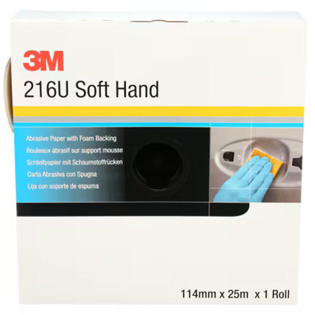 3M™ Soft Hand schuurrol 216U, 114 mm x 25 m, P180, 50331