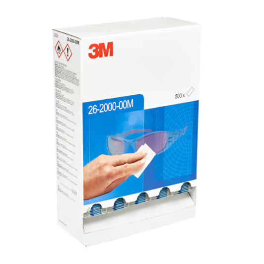 3M™ Single-Use Lens Wipes Dispenser, 26-2000-00, 500/disp