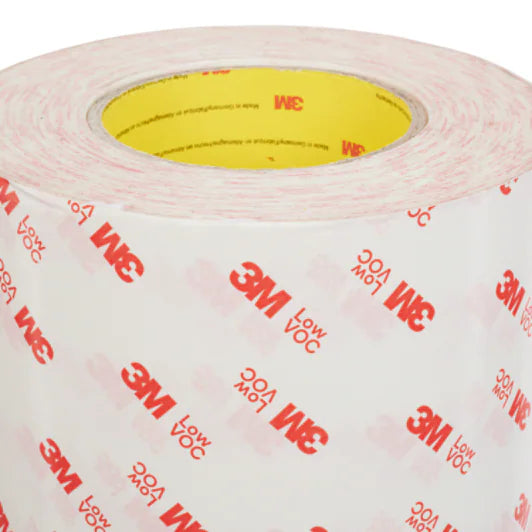 3M™ Low VOC Weefselversterkte Dubbelzijdige Tissue Tape 99015LVC, Transparant, 1500 mm x 50 m, 0.15 mm