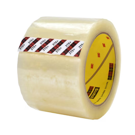 Scotch® Krachtige Verpakkingstape 375+, Transparant, 72 mm x 914 m
