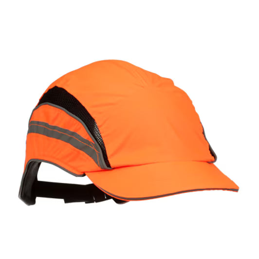 3M™ First Base™ 3 Stootpet 2021874, Classic, hi-viz, oranje, korte klep, 55 mm