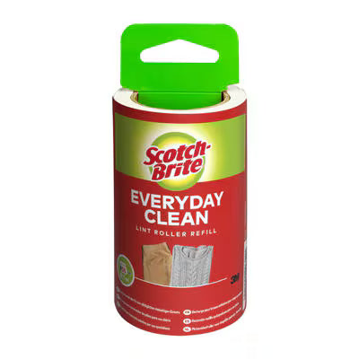 Scotch-Brite™ Everyday Clean lint roller for daily use, 56 sheets refill, 1/Pack