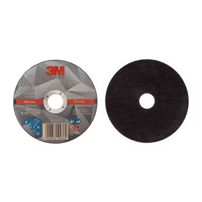 3M™ Silver Cut-Off Wheel, T41, 125 mm x 1.6 mm x 22.23 mm