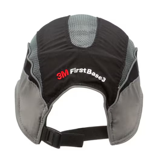 3M™ First Base™ 3 Stootpet 2031219, Elite, zwart/grijs, korte klep, 55 mm, aangepast