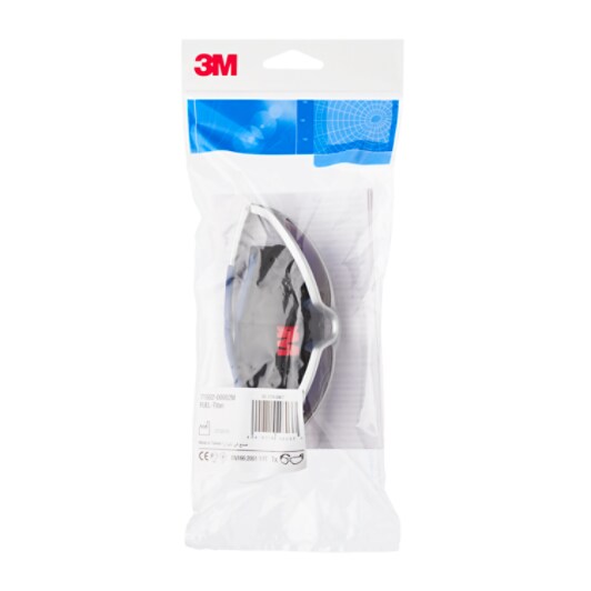 3M™ Fuel™ Veiligheidsbrillen, zilver montuur, krasbestendig, blauwe spiegellens, 71502-00002