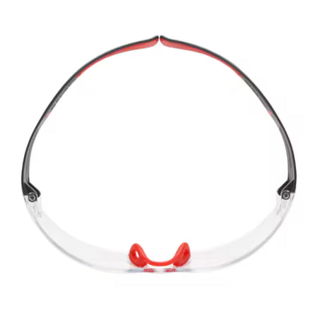 3M™ SecureFit™ 400 Veiligheidsbril, rood/grijs montuur, Scotchgard™ condenswerende en krasbestendige coating (K&N), heldere lenzen, SF401SGAF-RED-EU