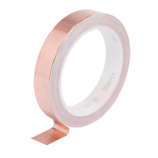 3M™ ET 1181 Koperfolie, glad, met geleidende lijm, Koper, 15 mm x 16,5 m x 0,07 mm