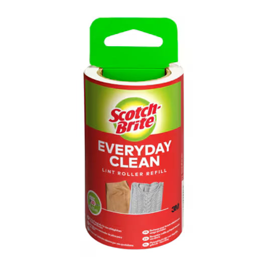 Scotch-Brite™ Everyday Clean pluizenkleefroller voor dagelijks gebruik 30 vellen navulling, 1/Verpakking