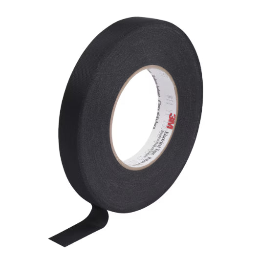3M™ ET 11 Acetate Textile Tape, Black, 603 mm x 66 m x 0.18 mm