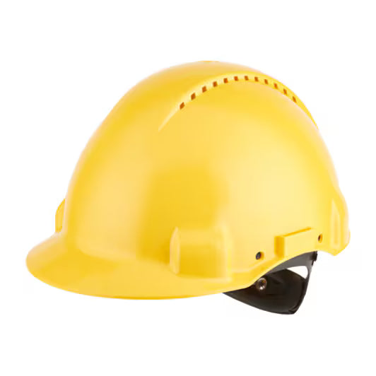 3M™ Veiligheidshelm, Uvicator, ratelverstelling, ventilatie, kunststof zweetband, geel, G3000NUV-GU