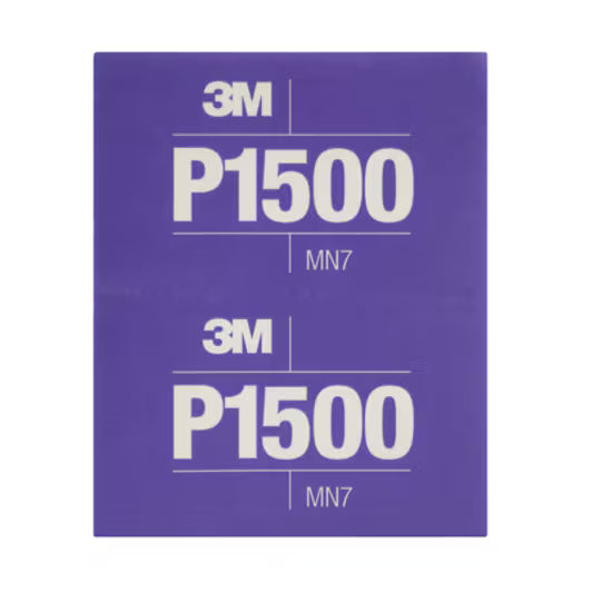 3M™ Flexible Hookit™ Sanding Sheets 270J, 140 mm x 171 mm, P1500, 34343