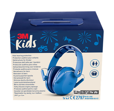 3M™ Gehoorbeschermende oorkappen voor kinderen PKIDSB-BLU-E, blauw (87-98 dB)