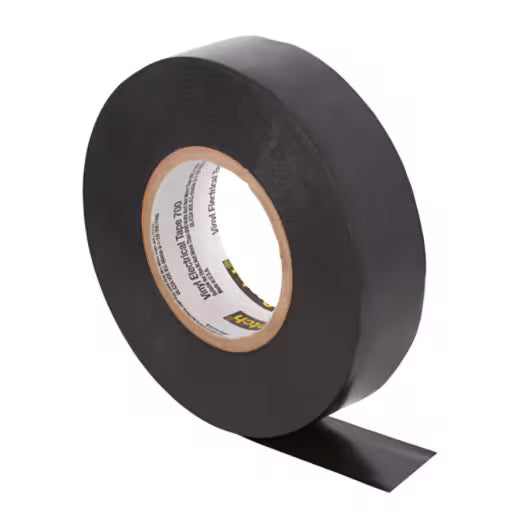 Scotch® 700 Vinyl Electrical Insulation Tape, Black, 19.1 mm x 20 m, 0.18 mm